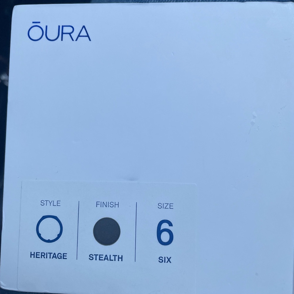 Oura gen 3 ring sz 6 stealth heritage - brand new!